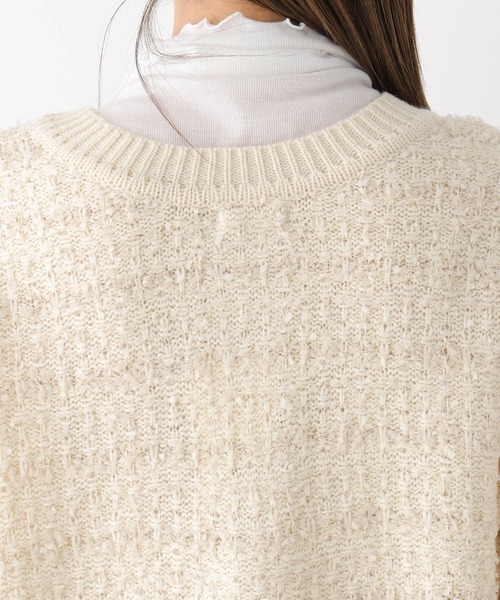 LEPSIM（レプシィム）の「5ゲージツイードパールカーディガン　971250（カーディガン/ボレロ・レディース・ブラック/オフホワイト・FREE）」の19枚目の写真