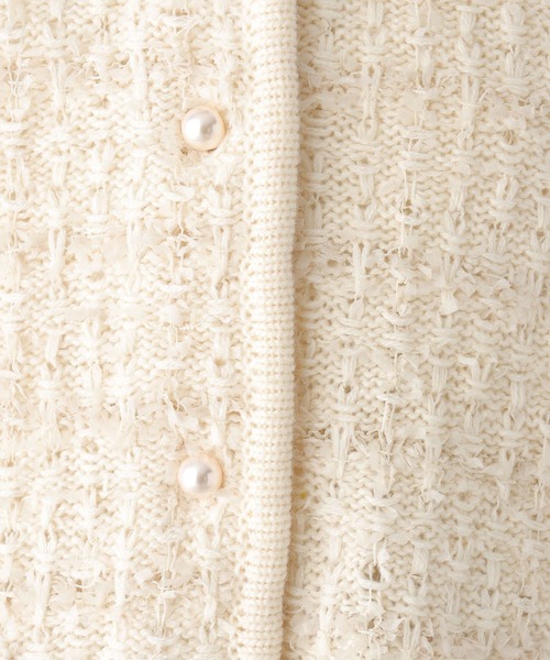 LEPSIM（レプシィム）の「5ゲージツイードパールカーディガン　971250（カーディガン/ボレロ・レディース・ブラック/オフホワイト・FREE）」の20枚目の写真