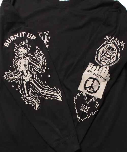 GRIMEY（グライミー）の「GRMY(GRIMEY)/グライミー/LONG SLEEVE TEE②（Tシャツ/カットソー・メンズ・ブラック/その他3・M/L/XL）」の14枚目の写真