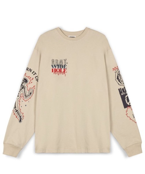 GRIMEY（グライミー）の「GRMY(GRIMEY)/グライミー/LONG SLEEVE TEE②（Tシャツ/カットソー・メンズ・ブラック/その他3・M/L/XL）」の12枚目の写真
