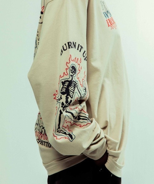 GRIMEY（グライミー）の「GRMY(GRIMEY)/グライミー/LONG SLEEVE TEE②（Tシャツ/カットソー・メンズ・ブラック/その他3・M/L/XL）」の11枚目の写真