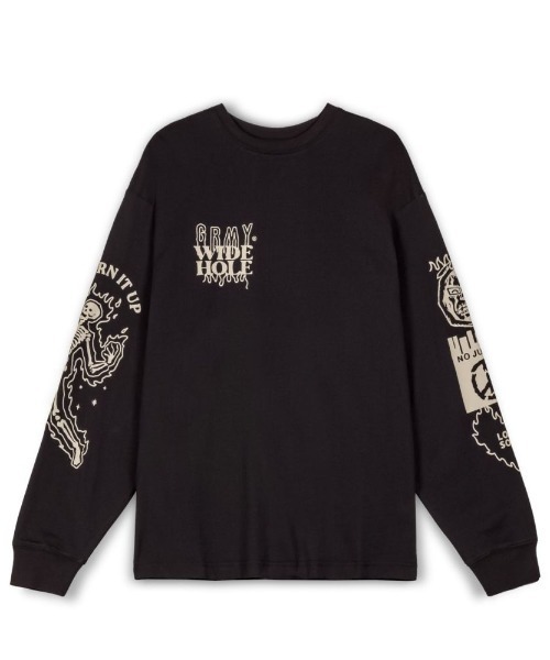 GRIMEY（グライミー）の「GRMY(GRIMEY)/グライミー/LONG SLEEVE TEE②（Tシャツ/カットソー・メンズ・ブラック/その他3・M/L/XL）」の9枚目の写真