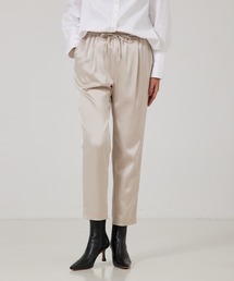 qualite | アセテートサテンドロストパンツ(スラックス)