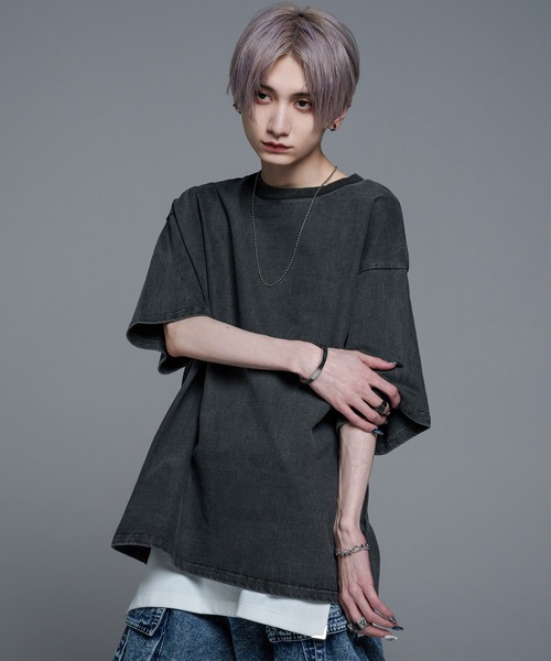 ADRER（アドラー）の「extra quality 超 heavy cotton tough big T / エクストラクオリティ超ヘビーコットンタフビッグT（Tシャツ/カットソー・メンズ・ブルー/イエロー/ホワイト系その他/ホワイト/ダークグレー/チャコールグレー/グレー/ブラック系その他/ブラック系その他2/ブラック/ブラック系1/グレー系1・SMALL/X-SMALL/LARGE/MEDIUM）」の4枚目の写真