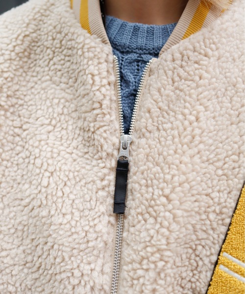 Bling Leads(ブリングリーズ)の「Z)【BLINGLEADS】722801 ボアスタジャン(スタジャン・メンズ・ホワイト系その他/ブラック系その他/グリーン系その他/ホワイト系その他2/ベージュ系その他2/ベージュ系その他・LARGE/MEDIUM)」の22枚目の写真