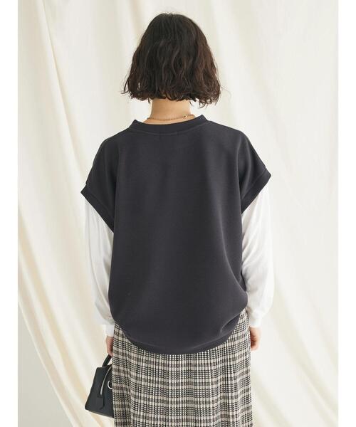 CRAFT STANDARD BOUTIQUE(クラフトスタンダードブティック)の「起毛ワッフルレイヤード風プルオーバー(Tシャツ/カットソー・レディース・オレンジ/モカ/ブラック・FREE)」の12枚目の写真