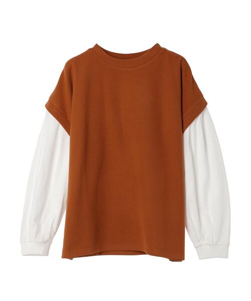 CRAFT STANDARD BOUTIQUE(クラフトスタンダードブティック)の「起毛ワッフルレイヤード風プルオーバー(Tシャツ/カットソー・レディース・オレンジ/モカ/ブラック・FREE)」の18枚目の写真