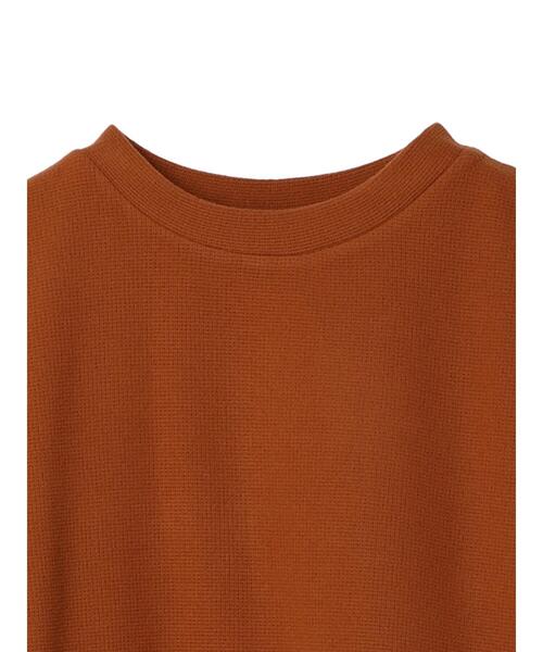CRAFT STANDARD BOUTIQUE(クラフトスタンダードブティック)の「起毛ワッフルレイヤード風プルオーバー(Tシャツ/カットソー・レディース・オレンジ/モカ/ブラック・FREE)」の20枚目の写真