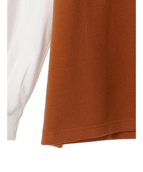 CRAFT STANDARD BOUTIQUE(クラフトスタンダードブティック)の「起毛ワッフルレイヤード風プルオーバー(Tシャツ/カットソー・レディース・オレンジ/モカ/ブラック・FREE)」の22枚目の写真