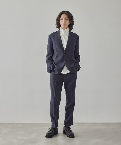  j.n.r.d（ジェー・エヌ・アール・ディー）の「【セットアップ対応】j.n.r.d/ヘリンボーンストレッチ2Bジャケット（テーラードジャケット・メンズ・ネイビー/チャコールグレー/ブラック・L/M/LL）」の13枚目の写真