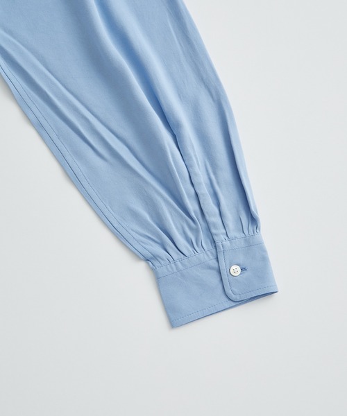 ADAM ET ROPE'（アダムエロペ）の「【WEB限定】《ADAM ET ROPE' HOMME × Yuki Kawahara》ルーズシルエット レーヨン Vintage Style ideal Shirts / UNISEX（シャツ/ブラウス・メンズ・サックスブルー/キナリ・M/L）」の5枚目の写真