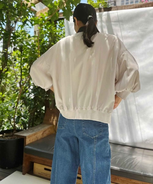 AVIE(アビィ)の「ディファレントファブリックジャケット(テーラードジャケット・レディース・ベージュ/ブラック・38)」の16枚目の写真