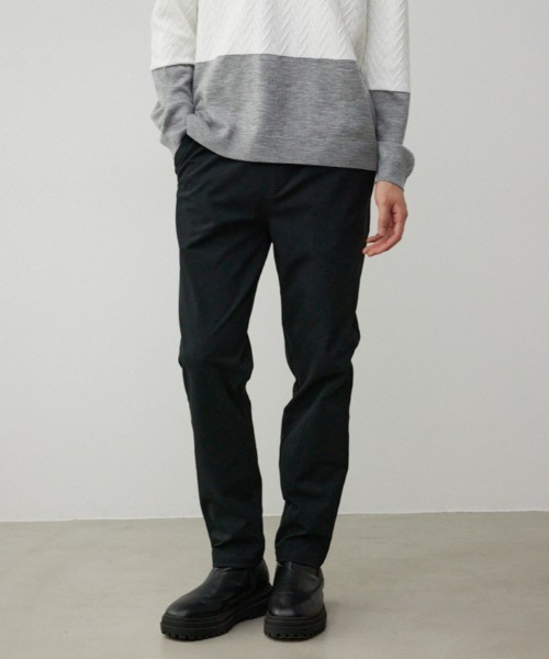 AZUL by moussy（アズールバイマウジー）の「イージーテーパードパンツ（スウェットパンツ・メンズ・ライトグレー/ライトブルー/ブラック・MEDIUM/LARGE）」の2枚目の写真