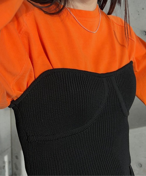 y/m by RIKA（イムバイリカ）の「ニットビスチェ（ニット/セーター・レディース・ブラック・FREE）」の8枚目の写真