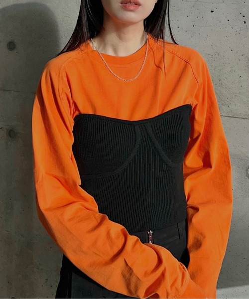 y/m by RIKA（イムバイリカ）の「ニットビスチェ（ニット/セーター・レディース・ブラック・FREE）」の11枚目の写真