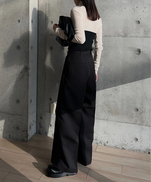 y/m by RIKA（イムバイリカ）の「ニットビスチェ（ニット/セーター・レディース・ブラック・FREE）」の4枚目の写真