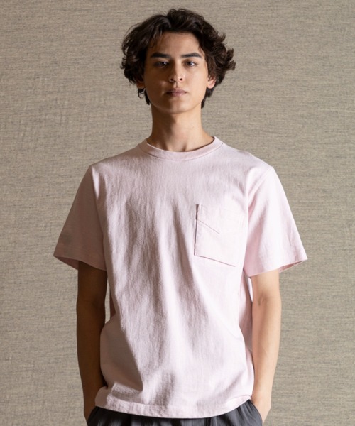 Jackman（ジャックマン）の「Dotsume Pocket T-Shirt（Tシャツ/カットソー・メンズ・ブルー系その他/ライム/オフホワイト/ブラック/ベビーピンク/サックスブルー/クリアブルー/ブルー系その他2/ネイビー/ダークグリーン/グリーン系その他2/ダークベージュ/ライトベージュ/グレイッシュベージュ/スミクロ・MEDIUM/LARGE/X-LARGE/SMALL）」の15枚目の写真