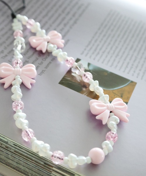 tiny tiny（ティニーティニー）の「ショートモバイルストラップ1[tiny tiny(ティニーティニー)]（スマホグッズ・レディース・ピンク/ベビーピンク/パープル/グリーン/その他/ライトブルー/アイボリー/ホワイト/オフホワイト/ライトピンク/スカイブルー/クリアブルー・0）」の9枚目の写真