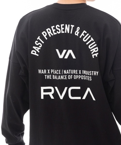 RVCA(ルーカ)の「RVCA メンズ UP STATE LS TEE ロングスリーブTシャツ/ルーカビッグサイズスクエアデザインブランドロゴロングスリーブカットソー(Tシャツ/カットソー・メンズ・ホワイト/ブラック/カーキ・MEDIUM/LARGE/X-LARGE/SMALL)」の6枚目の写真