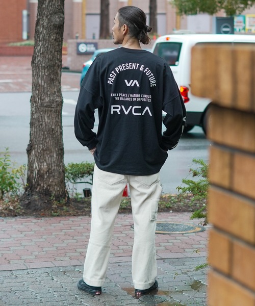 RVCA(ルーカ)の「RVCA メンズ UP STATE LS TEE ロングスリーブTシャツ/ルーカビッグサイズスクエアデザインブランドロゴロングスリーブカットソー(Tシャツ/カットソー・メンズ・ホワイト/ブラック/カーキ・MEDIUM/LARGE/X-LARGE/SMALL)」の10枚目の写真