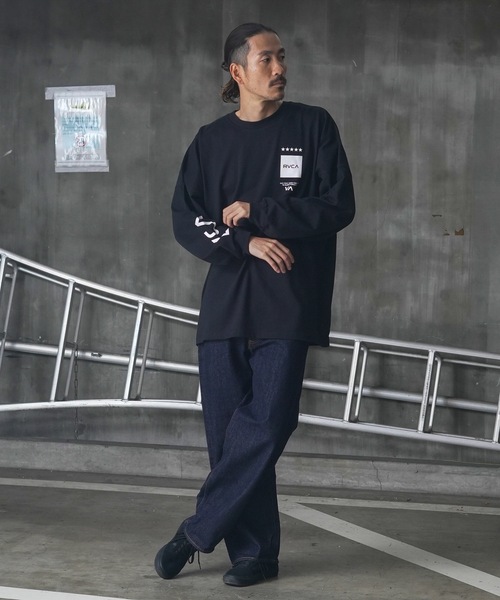 RVCA(ルーカ)の「RVCA メンズ UP STATE LS TEE ロングスリーブTシャツ/ルーカビッグサイズスクエアデザインブランドロゴロングスリーブカットソー(Tシャツ/カットソー・メンズ・ホワイト/ブラック/カーキ・MEDIUM/LARGE/X-LARGE/SMALL)」の14枚目の写真