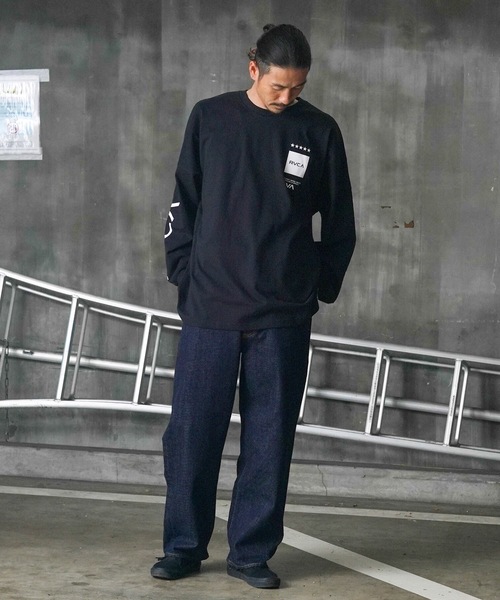 RVCA(ルーカ)の「RVCA メンズ UP STATE LS TEE ロングスリーブTシャツ/ルーカビッグサイズスクエアデザインブランドロゴロングスリーブカットソー(Tシャツ/カットソー・メンズ・ホワイト/ブラック/カーキ・MEDIUM/LARGE/X-LARGE/SMALL)」の15枚目の写真