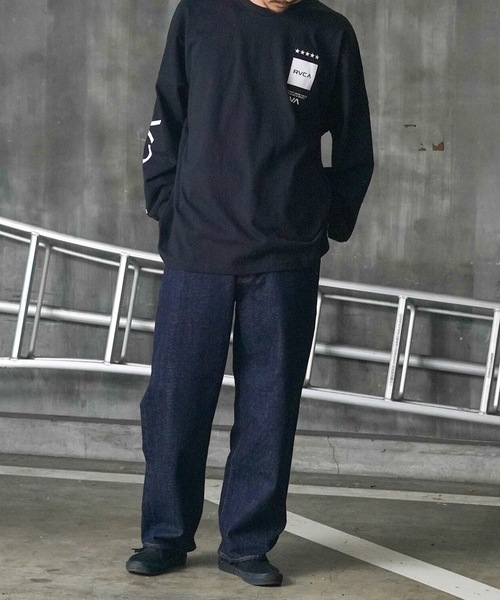RVCA(ルーカ)の「RVCA メンズ UP STATE LS TEE ロングスリーブTシャツ/ルーカビッグサイズスクエアデザインブランドロゴロングスリーブカットソー(Tシャツ/カットソー・メンズ・ホワイト/ブラック/カーキ・MEDIUM/LARGE/X-LARGE/SMALL)」の20枚目の写真