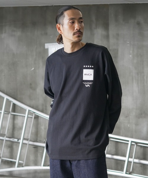 RVCA(ルーカ)の「RVCA メンズ UP STATE LS TEE ロングスリーブTシャツ/ルーカビッグサイズスクエアデザインブランドロゴロングスリーブカットソー(Tシャツ/カットソー・メンズ・ホワイト/ブラック/カーキ・MEDIUM/LARGE/X-LARGE/SMALL)」の21枚目の写真