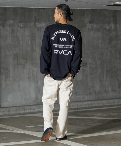 RVCA(ルーカ)の「RVCA メンズ UP STATE LS TEE ロングスリーブTシャツ/ルーカビッグサイズスクエアデザインブランドロゴロングスリーブカットソー(Tシャツ/カットソー・メンズ・ホワイト/ブラック/カーキ・MEDIUM/LARGE/X-LARGE/SMALL)」の16枚目の写真