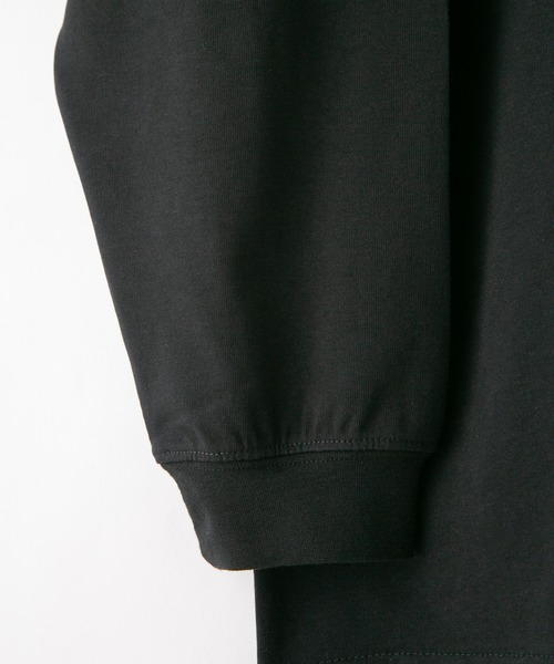 SAVIER（サビアー）の「【SAVIER/サビアー】オーバーサイズロングTシャツ　バックプリント　ウェーブプリント（Tシャツ/カットソー・メンズ・ブラック/ホワイト・MEDIUM/LARGE）」の9枚目の写真