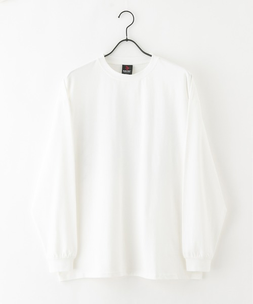 SAVIER（サビアー）の「【SAVIER/サビアー】オーバーサイズロングTシャツ　バックプリント　ウェーブプリント（Tシャツ/カットソー・メンズ・ブラック/ホワイト・MEDIUM/LARGE）」の4枚目の写真