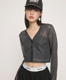 CROPPED 2WAY SHEER C/D クロップド 2ウェイ シアー カーディガン