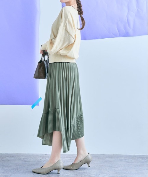 kirakiraShop(キラキラショップ)の「配色 シアー ニット カーディガン(カーディガン/ボレロ・レディース・グリーン/アイボリー/ネイビー/グレー・FREE)」の19枚目の写真
