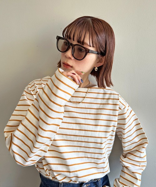 DISCOAT（ディスコート）の「太フレームサングラス（サングラス・レディース・ダークブラウン/ベージュ/イエロー・FREE）」の8枚目の写真