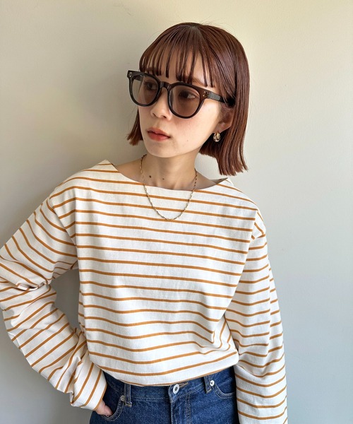 DISCOAT（ディスコート）の「太フレームサングラス（サングラス・レディース・ダークブラウン/ベージュ/イエロー・FREE）」の7枚目の写真