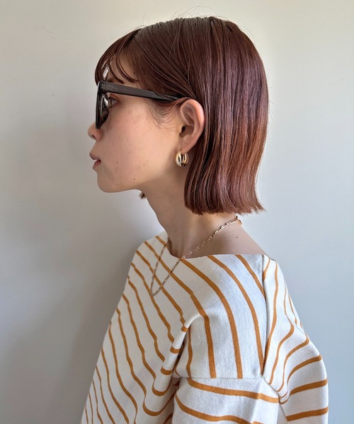 DISCOAT（ディスコート）の「太フレームサングラス（サングラス・レディース・ダークブラウン/ベージュ/イエロー・FREE）」の17枚目の写真