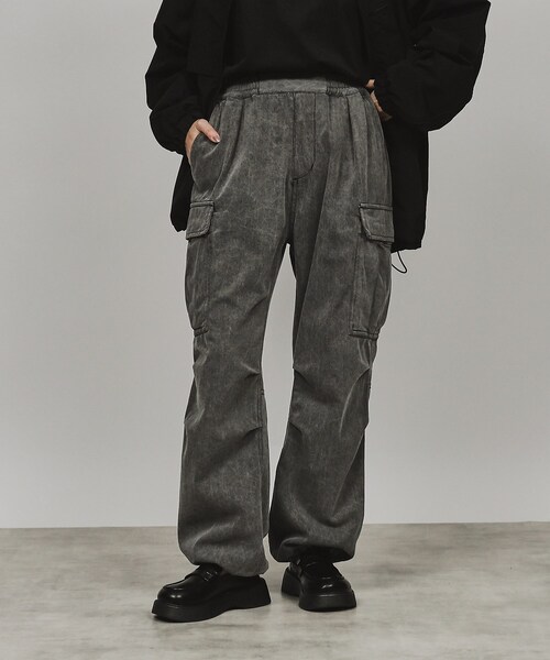 tk.TAKEO KIKUCHI（ティーケータケオキクチ）の「◆デニムカーゴパンツ（デニムパンツ・レディース・オフホワイト/チャコールグレー/ライトブルー・66）」の3枚目の写真