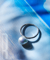 ROPE'（ロペ）の「R（ロペ アール）あこやナチュラルブルーパール1粒リング（リング）」