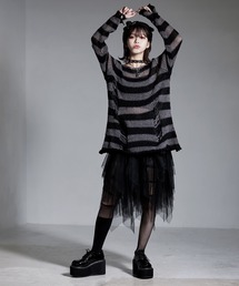 Diable baiser（ディアブルベーゼ）の「サブジラ系ボーダーニット（ニット/セーター）」