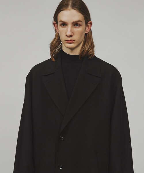 【tk.TAKEO KIKUCHI】ダブルオーバーコート M ブラック ダブルオーバーコート（チェスターコート） | tk.TAKEO KIKUCHI