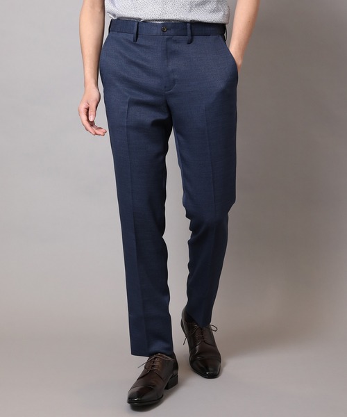 CROWDED CLOSET(クラウデッドクローゼット)の「スラブツイルスラックスパンツ(セットアップ対応)(スラックス・メンズ・ネイビー/ブルー/ベージュ・03/02/01/04)」の3枚目の写真