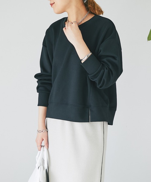 un dix cors（アンディコール）の「ダンボールクルーネックプルオーバー（Tシャツ/カットソー・レディース・ブルー/アイボリー/ブラック/ベージュ・FREE）」の20枚目の写真