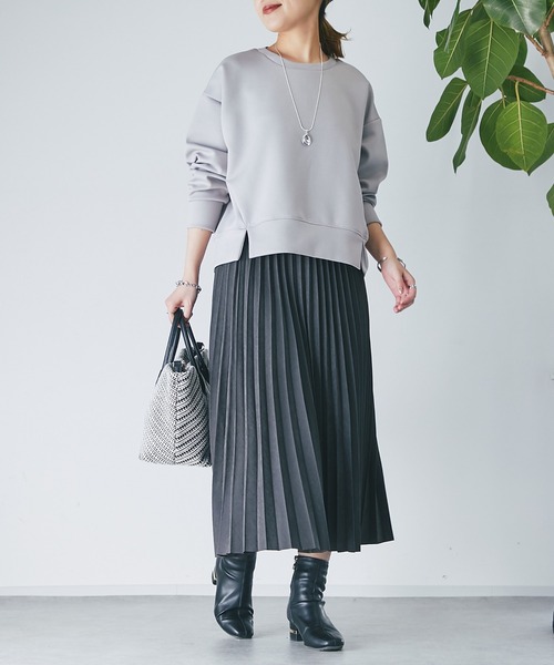 un dix cors（アンディコール）の「ダンボールクルーネックプルオーバー（Tシャツ/カットソー・レディース・ブルー/アイボリー/ブラック/ベージュ・FREE）」の22枚目の写真