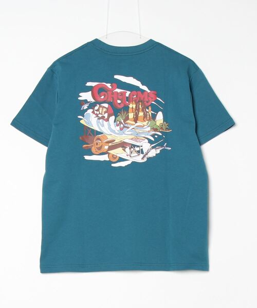 CHUMS(チャムス)の「CHUMS/チャムス 半袖Tシャツ/プリントTee クルーネック ユニセックス CH01-2370(Tシャツ/カットソー・メンズ・ホワイト/グレイッシュベージュ/ブラック/ブルー・M/L/XL)」の5枚目の写真