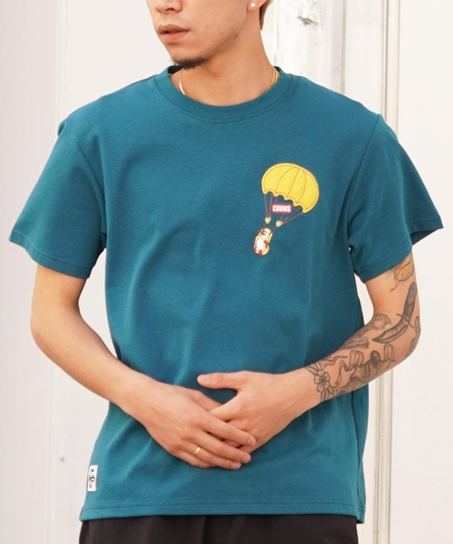 CHUMS(チャムス)の「CHUMS/チャムス 半袖Tシャツ/プリントTee クルーネック ユニセックス CH01-2370(Tシャツ/カットソー・メンズ・ホワイト/グレイッシュベージュ/ブラック/ブルー・M/L/XL)」の15枚目の写真