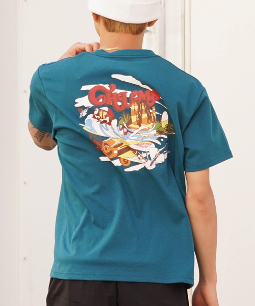 CHUMS(チャムス)の「CHUMS/チャムス 半袖Tシャツ/プリントTee クルーネック ユニセックス CH01-2370(Tシャツ/カットソー・メンズ・ホワイト/グレイッシュベージュ/ブラック/ブルー・M/L/XL)」の16枚目の写真