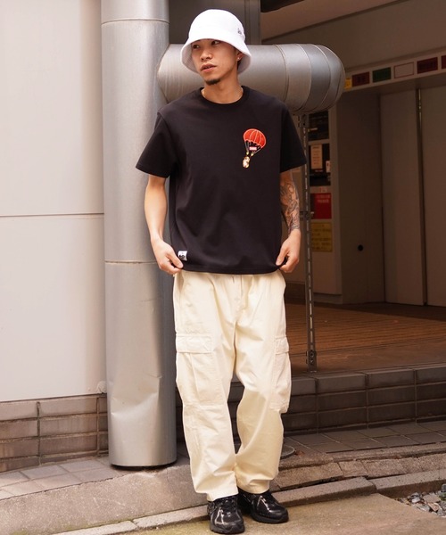 CHUMS(チャムス)の「CHUMS/チャムス 半袖Tシャツ/プリントTee クルーネック ユニセックス CH01-2370(Tシャツ/カットソー・メンズ・ホワイト/グレイッシュベージュ/ブラック/ブルー・M/L/XL)」の7枚目の写真