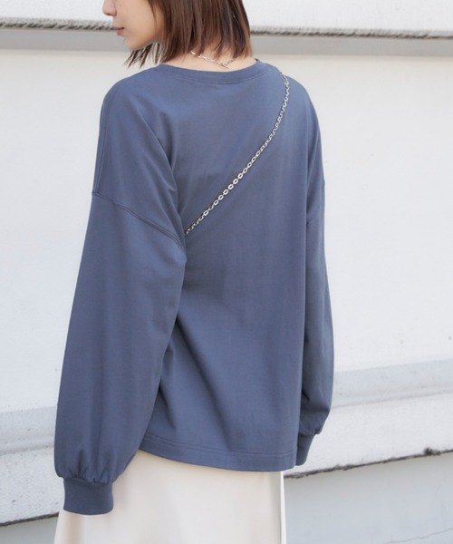 Auntie Rosa Holiday（アンティローザホリデー）の「カレッジロゴアソートロングスリーブTシャツ（Tシャツ/カットソー・レディース・ネイビー/ホワイト/グレー/オフホワイト・FREE）」の18枚目の写真