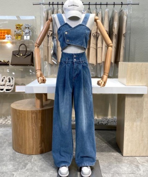 B'day(ビーデイ)の「デニム バギーシルエットボトム(デニムパンツ・レディース・インディゴブルー・MEDIUM/LARGE/X-LARGE)」の2枚目の写真