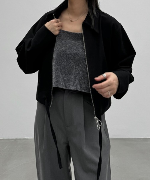 セール】lame cord 2way cropped cami（キャミソール